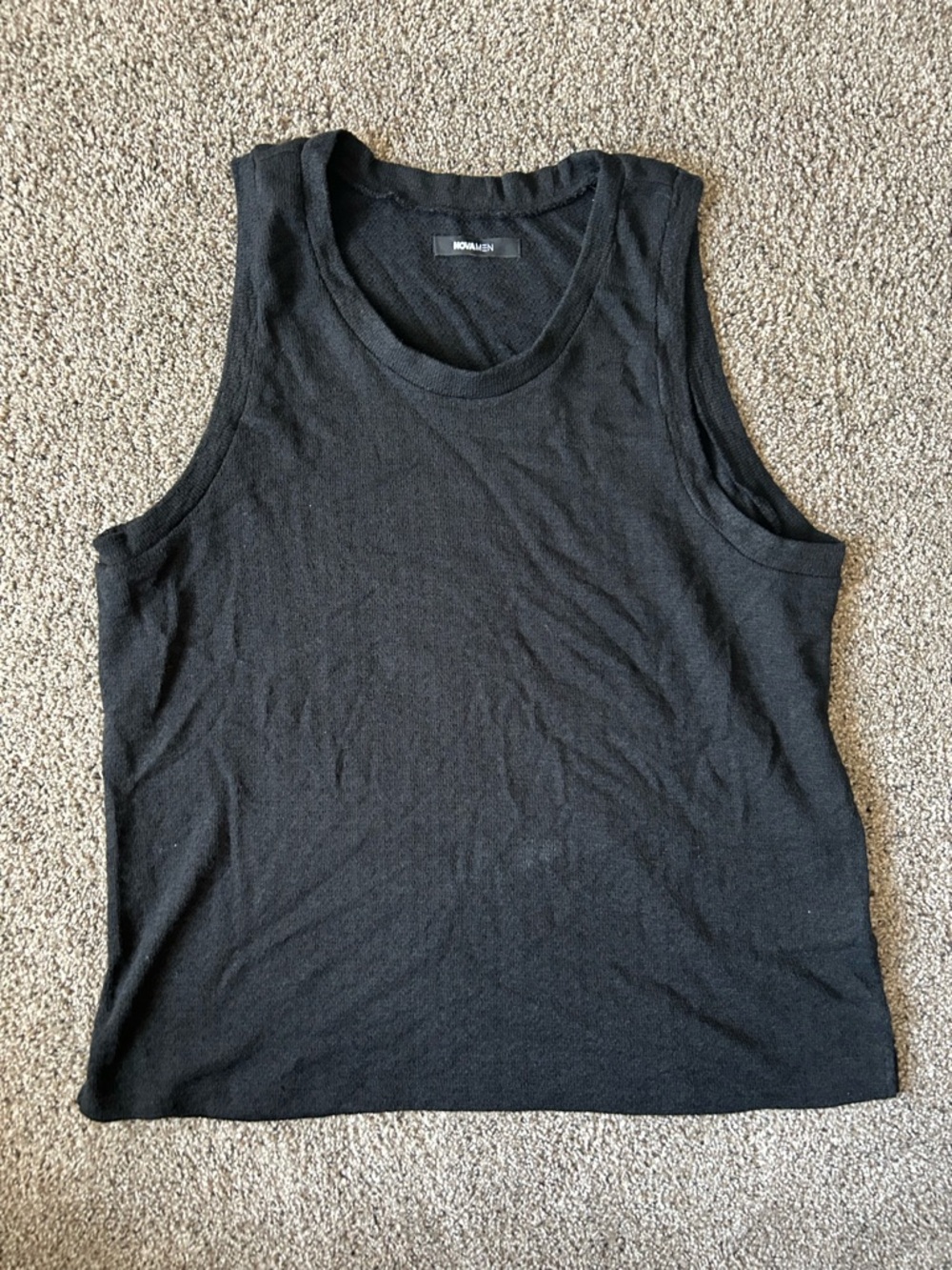 Fashion nova Black Sleeveless Tank Top size large